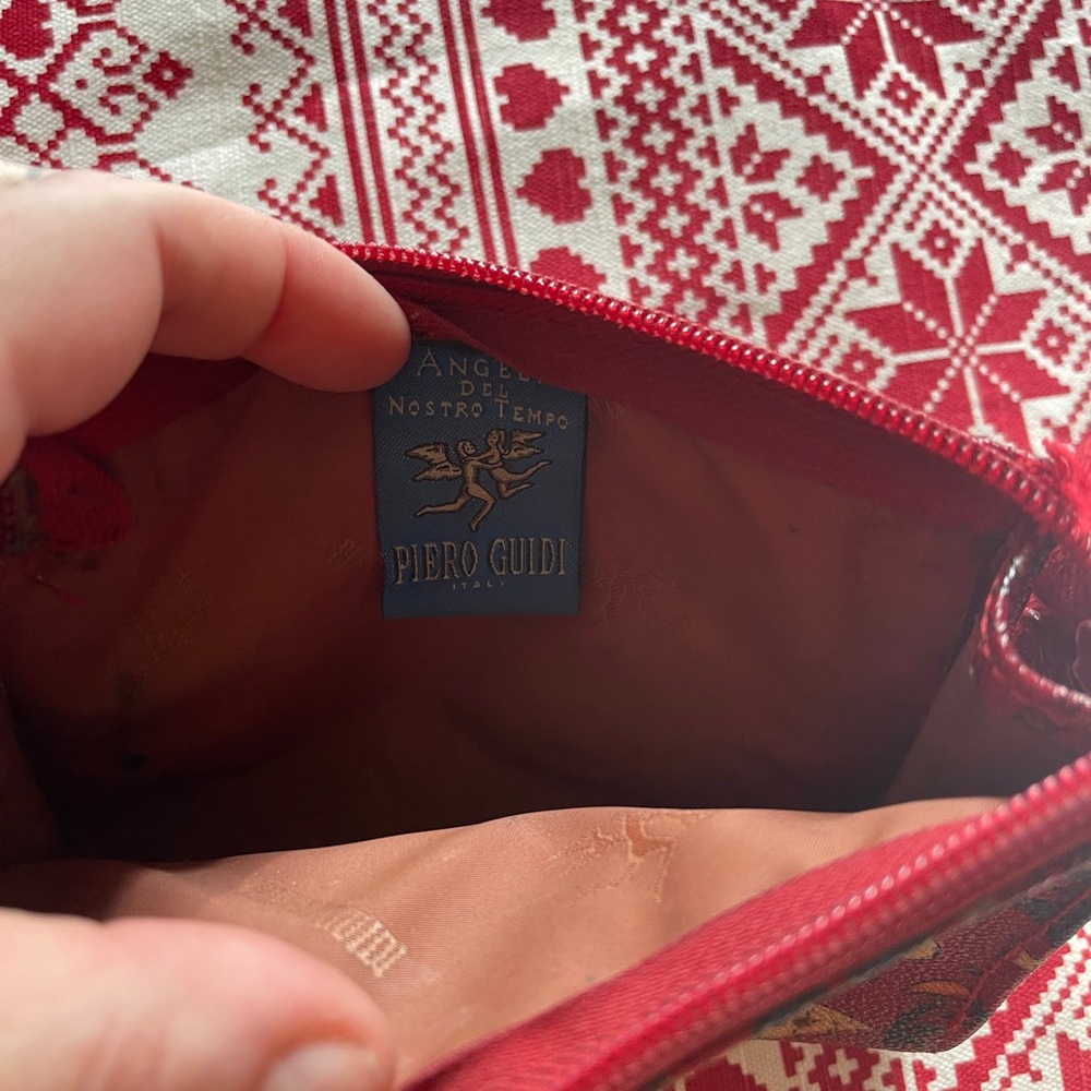 Red Patterned Women's Wallet - Picture 4 of 4